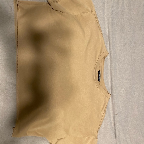 SHEIN// tan cropped top// Medium - Picture 1 of 1
